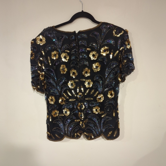 Vintage sequin going out top - Picture 2 of 4